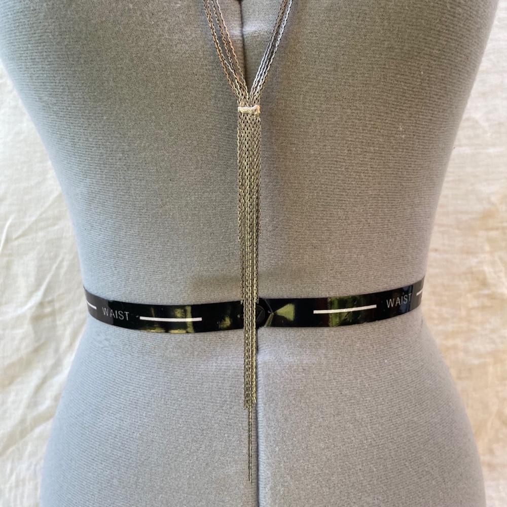 Multi Thread Silver Necklace - image 2